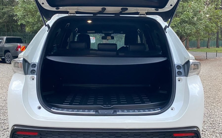 open trunk of a Toyota Harrier